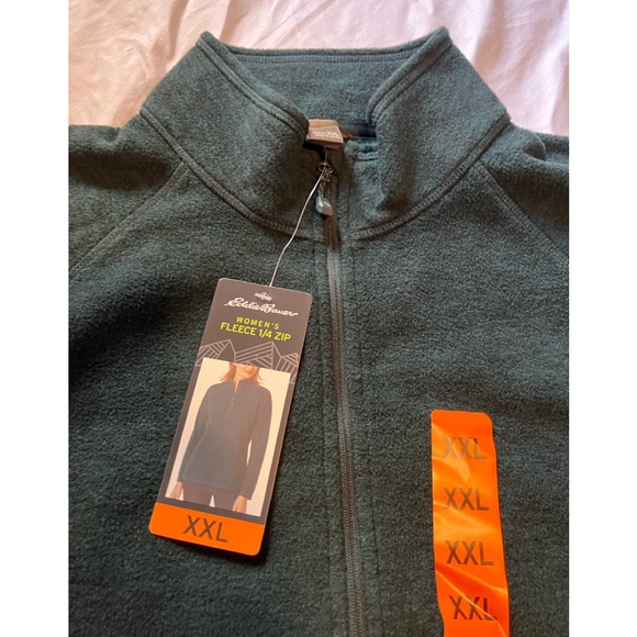 Eddie Bauer Plus Size Microfleece 1/4 Zip Pullover NWT - Picture 2 of 5
